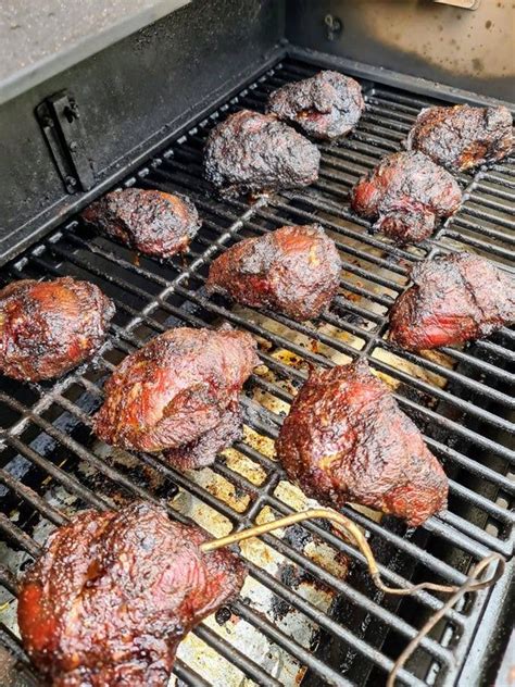 Wagyu Beef Cheeks On Hickory Pellets Smoking Beef Cheeks Wagyu