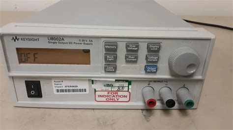 Keysight U8002a Single Output Dc Power Supply Allsurplus