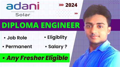 Adani Solar Recruitment 2024 Diploma Engineer Trainee Freshers Job