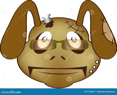 Zombie Rabbit Stock Vector Illustration Of Cartoon Zombie 27123627