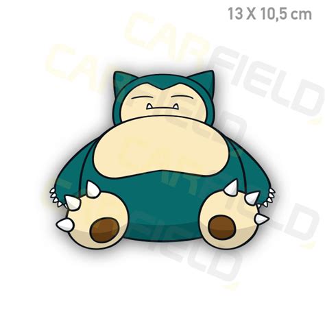 Αυτοκόλλητο αυτοκινήτου Pokemon Snorlax Carfield