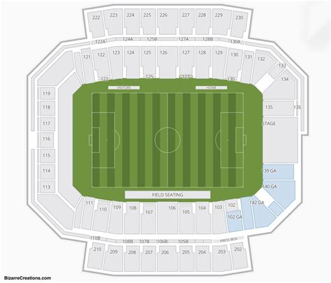 Crew Stadium Seating Chart | Printable Templates Free