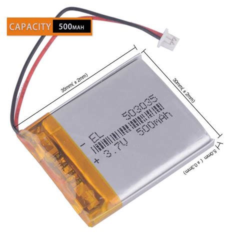 V Mah Lithium Polymer Battery V Volt Li Po Ion Lipo