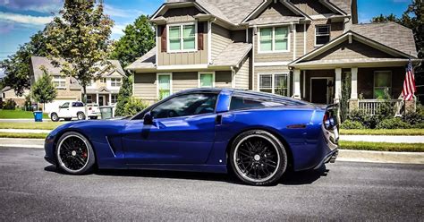 First Choice Wheels And Tires Lowered C6 Corvette With Borla Exhaust And Cray Wheels