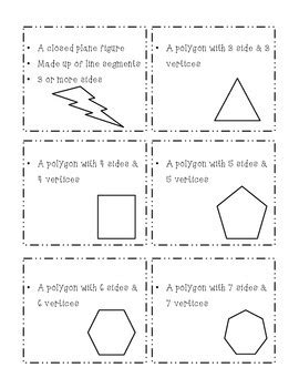 Polygon Vocabulary Flashcards By Brittany Hutchinson Tpt