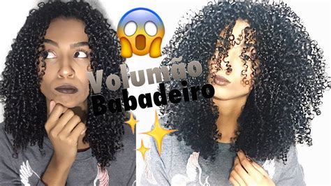 Como Dar Volume No Cabelo Cacheado E Tirar Fator Encolhimento Thuany