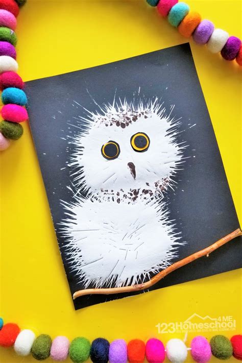 Snowy Owl Art For Kids