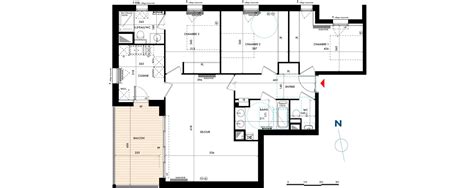 Plan Appartement T De M Neuf Talence R Sidence Komor Bi