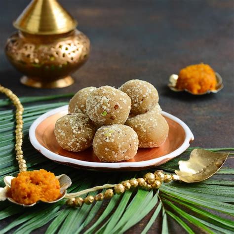 Premium AI Image | Indian Festival Laddu