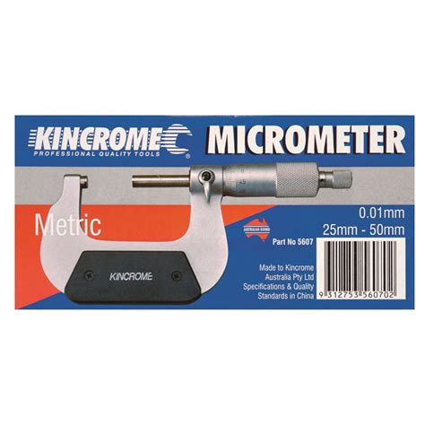 Micrometer External 25 50mm Kincrome Tools Kincrome