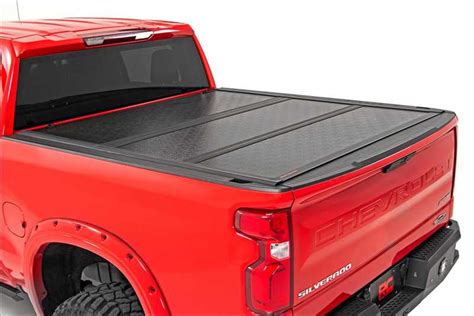 Rough Country Hard Tri Fold Tonneau Bed Cover 47120580 Fbk Offroad