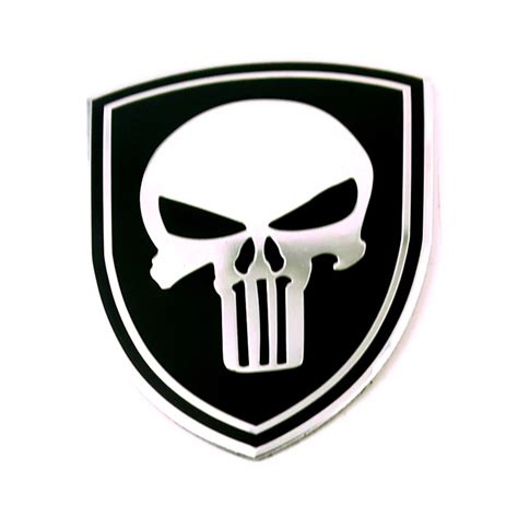 Aliexpress.com : Buy 20 pcs Punisher Logo Car Sticker Skull Decal ...