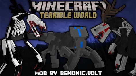 Terrible World Humanoid Terrors Addon Minecraft Pe Monster Mod