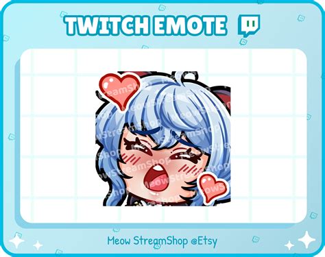 Twitch Emote Ganyu Gasm Ahegao Emotes Genshin Impact Sub Etsy Denmark