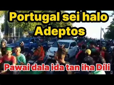 Adeptos Portugal Sei Halo Fali Pawai Ba Dala Rua Optimista Portugal