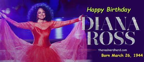 Happy Birthday Diana Ross Born March 26 1944 In 2022 Diana Ross