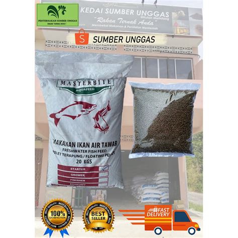 Dedak Starter Masterbite Keli Mm Kg Freshwater Fish Feed Makanan