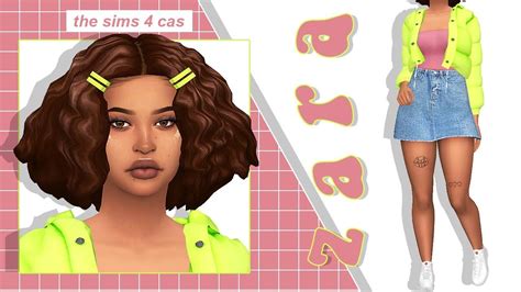 The Sims 4 Cas Zara Full Cc List And Sim Download Youtube