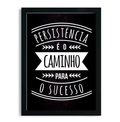 Quadro Decorativo Frase Positiva Motivação SKU 95fr Loja da Arte