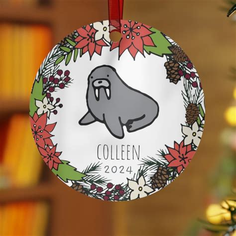 Walrus Ornament Christmas Ornament Walrus Christmas T Ornament