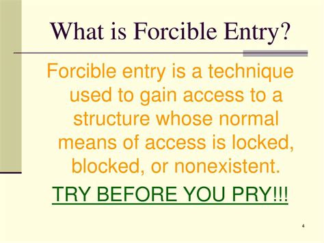 Ppt Forcible Entry Powerpoint Presentation Id182476