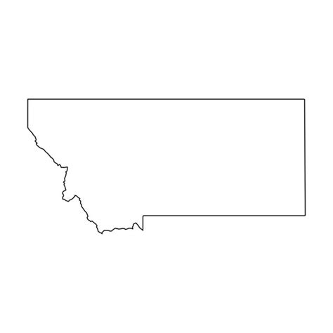 Montana Outline Vector Images Depositphotos