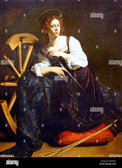 Saint Catherine Of Alexandria By Caravaggio 1571 1610 Italian Baroque