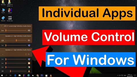 How To Individual Apps Volume Control For Windows Youtube