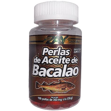 Perlas De Aceite De Bacalao 100 Perlas