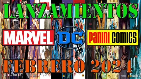 Lanzamientos En Febrero Marvel Y Dc Panini Comics Dc Events