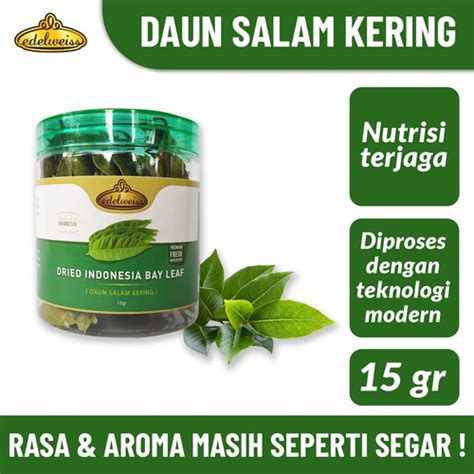 Jual Bay Leaf Bay Leaves Daun Salam Kering Premium Gr Edelweiss