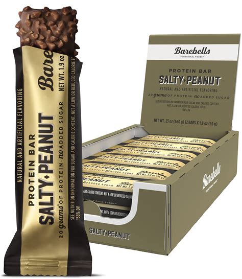 Barebells Salty Peanut Protein Bars 12 Count 1 9oz Bars High