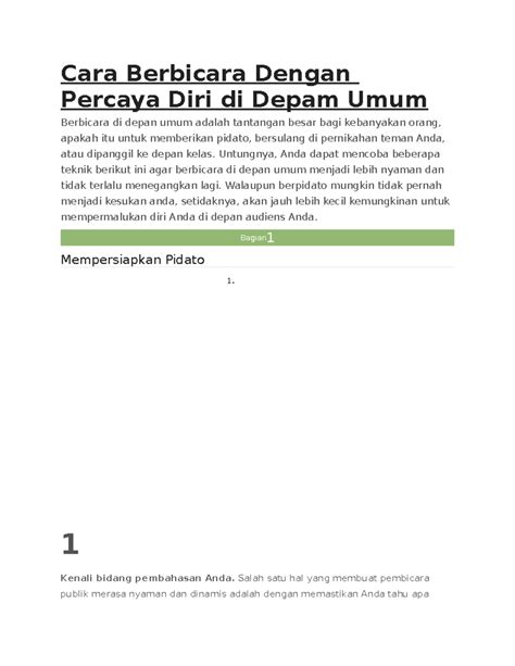 cara mengatasi kurang percaya diri dalam berbicara 11