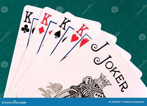 Cards Four Cards Kings Joker Stock Photo Image Of Pair Hihe