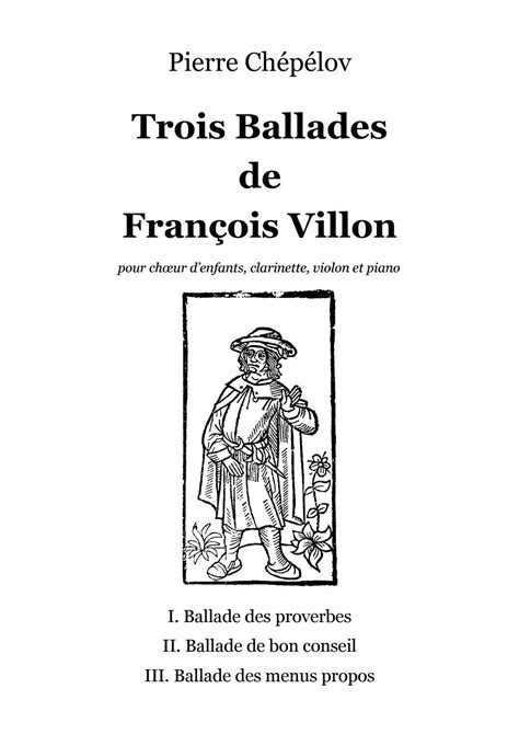 Chépélov Trois Ballades de François Villon by pchep Issuu