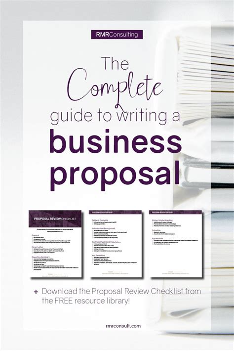 How To Write A Business Proposal The Complete Guide Rmr Consulting