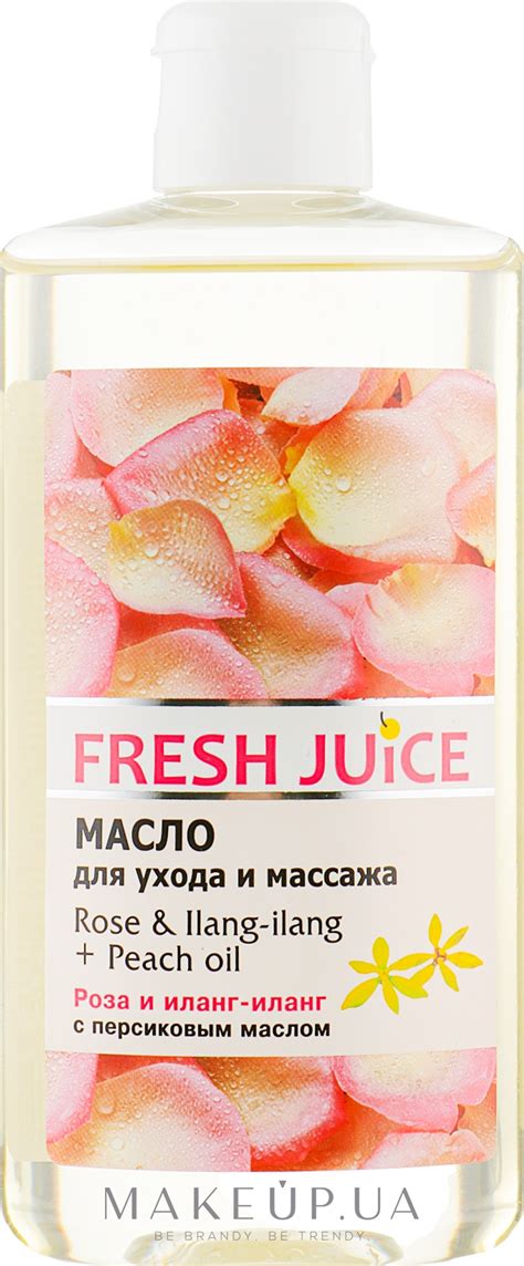 Fresh Juice Energy Rose&Ilang-Ilang+Peach Oil - Масло для ухода и ...