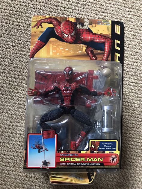 Spiderman Toybiz Magnetic Spider Man Spiral Spinning Action