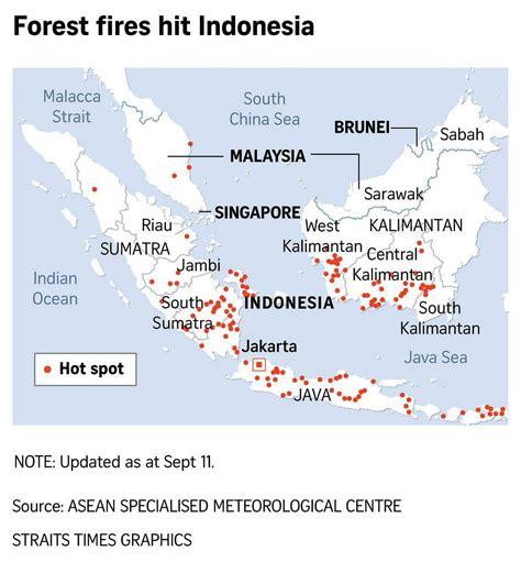 Forest Fires Blanket Several Indonesian Provinces Causing Surge In People Falling Ill The