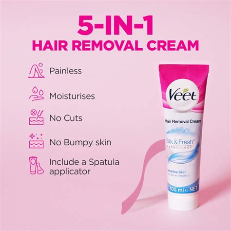 Veet Hair Removal Cream Sensitive Skin 100ml Watsons Singapore