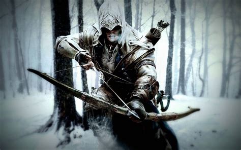 Download Archery Assassins Creed Iii Winter Wallpaper