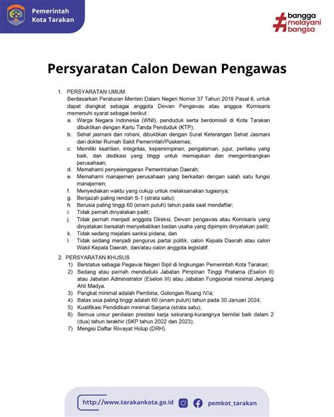 Seleksi Terbuka Dewan Pengawas Dan Direksi Perusahaan Umum Daerah Kota