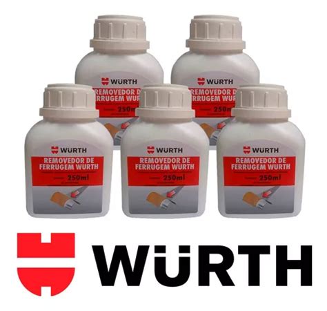 5 Removedor Ferrugem Oxidação Corrosão Wurth 250ml