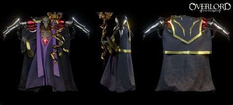 Ainz Ooal Gown Recreated 3d Model 3d Model Rigged Cgtrader