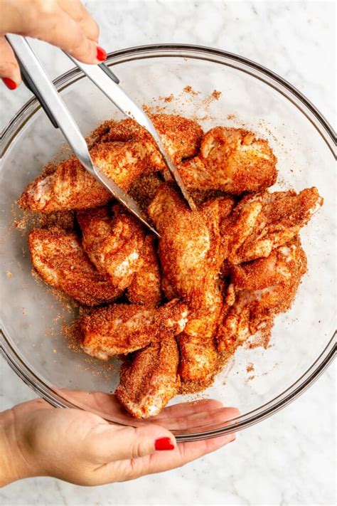 Easy Dry Rub Chicken Wings Crispy And Delicious Fed And Fit