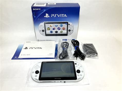 未使用に近い1円超美品SONY PSVITA PCH 2000 ZA22 Wi Fiモデル グレイシャー ホワイト ソニー PS