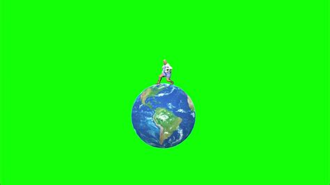 Animated 3d Green Screen Dancer On Top Of The Earth Youtube