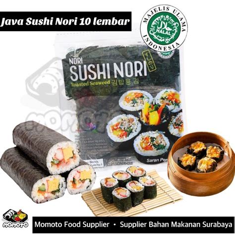 Jual Sushi Nori Java Super Food Sheet Gold Lembar Sushi Roasted