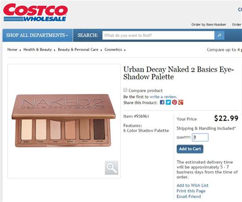 Urban Decay Naked 2 Basics Eye Shadow Palette