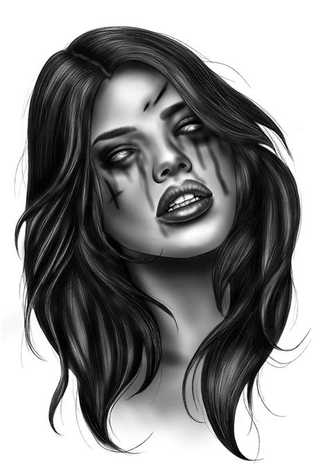 Zombie Girl Drawing at PaintingValley.com | Explore collection of ...